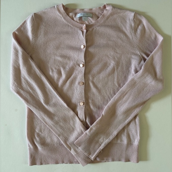 Women's Pink Cardigan Sweater - Picture 6 of 6